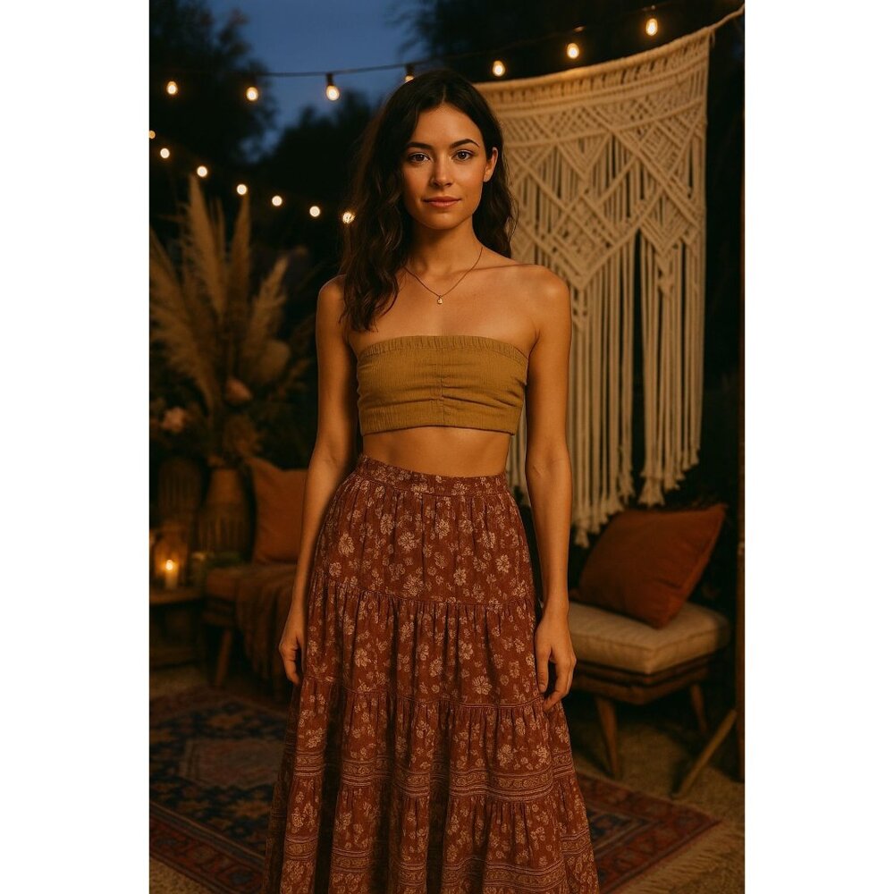 Free People Women’s tube top XS Summercore Boho Chic Festivalcore Cottage Core